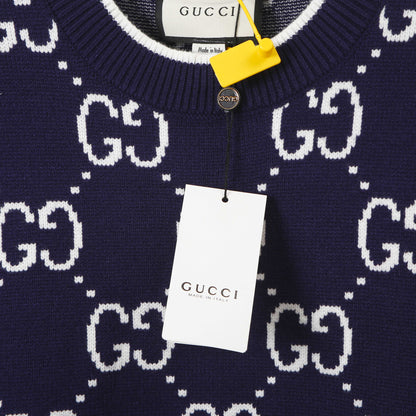Gucci 8338 Jacquard Crewneck Sweater - Image 6