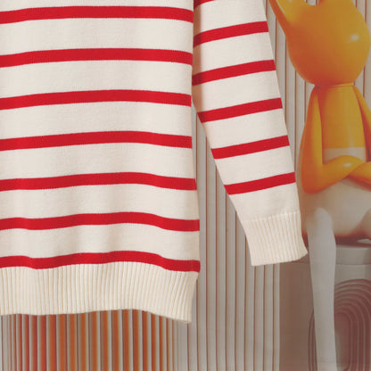 Gucci G8311 Embroidered Striped Crewneck Sweater - Image 7