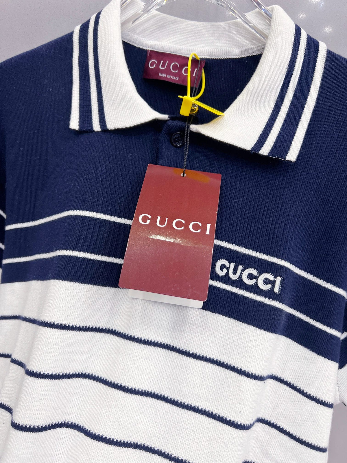 Gucci G805 Jacquard Polo Sweater - Image 4