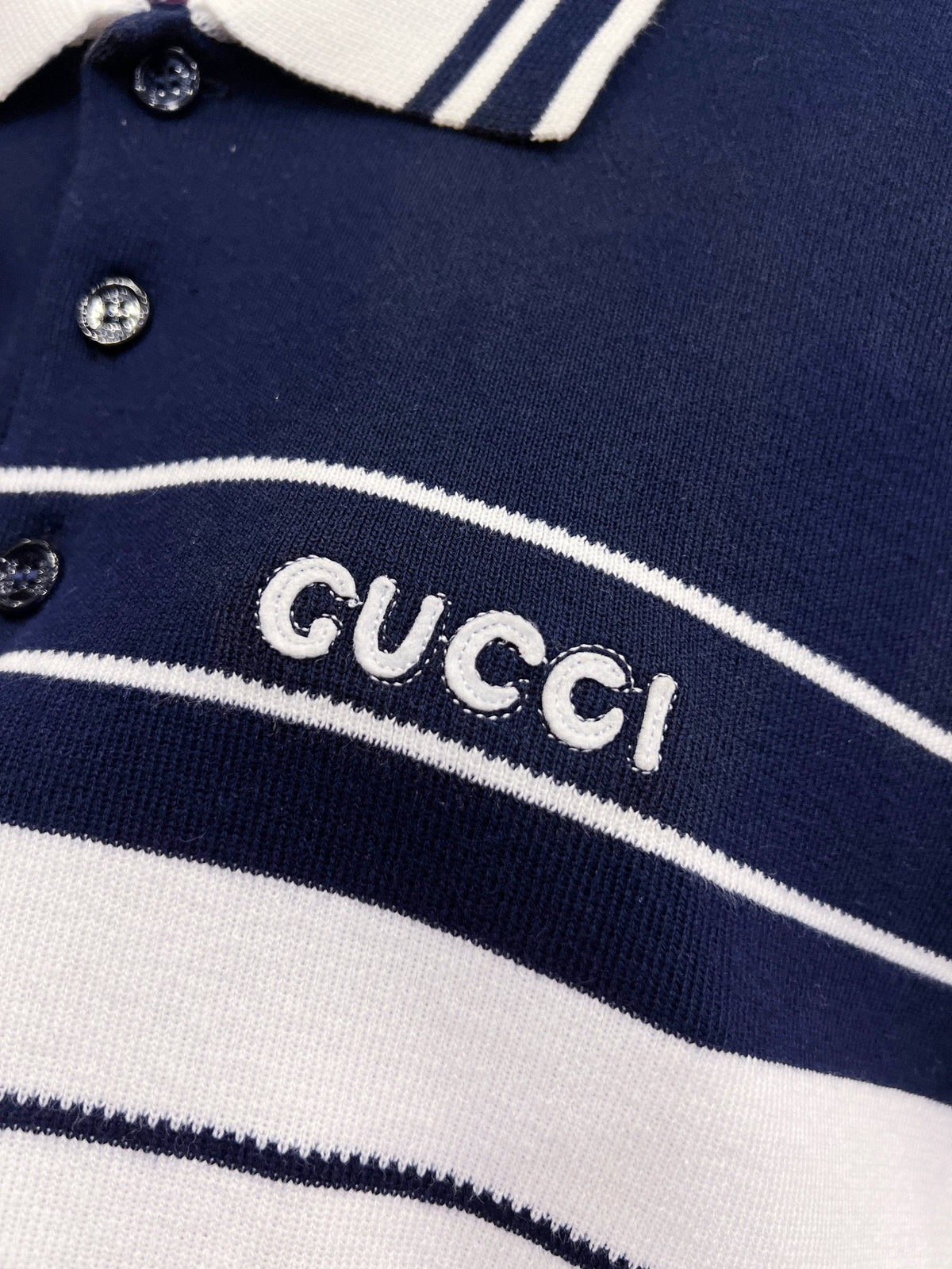 Gucci G805 Jacquard Polo Sweater - Image 6