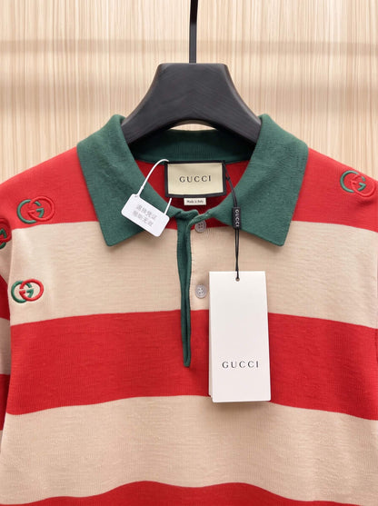 Gucci Striped Polo Sweater - Image 3