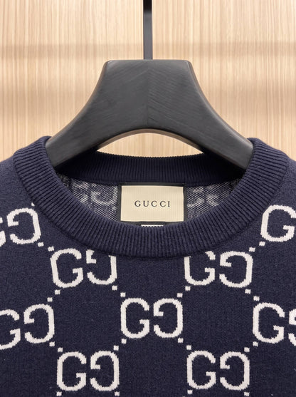 Gucci Monogram Double-G Crewneck Sweater - Image 3