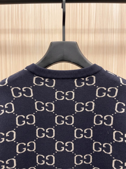 Gucci Monogram Double-G Crewneck Sweater - Image 4