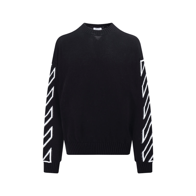 OFF-Whlte Intarsia Knit Sweater#11