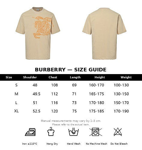 Burberry Beige Casual Short-Sleeve T-Shirt