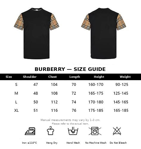 Burberry Black Casual Short-Sleeve T-Shirt
