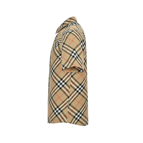 Burberry Casual Short-Sleeve Shirt#03 - Brown Check Side