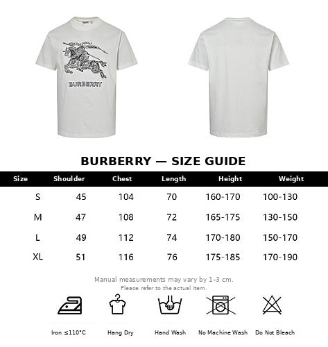 Burberry White Casual Short-Sleeve T-Shirt