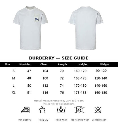 Burberry White Short-Sleeve Casual T-Shirt