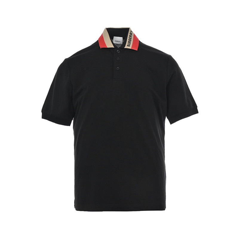 Burberry Casual Polo Shirt#10 - Black Front