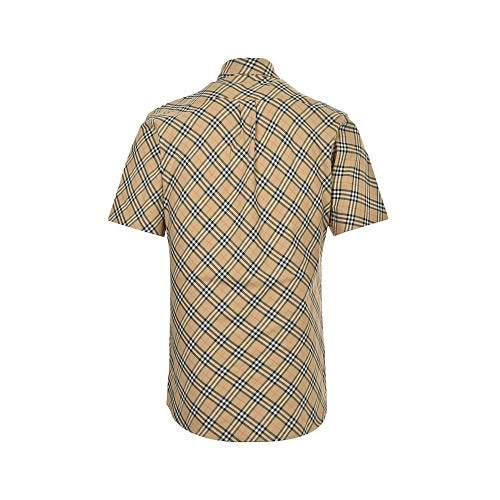 Burberry Casual Short-Sleeve Shirt#05 - Beige Check Back