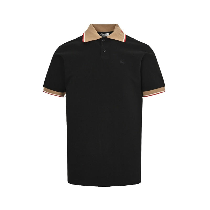 Burberry Casual Polo Shirt#16 - Black Front