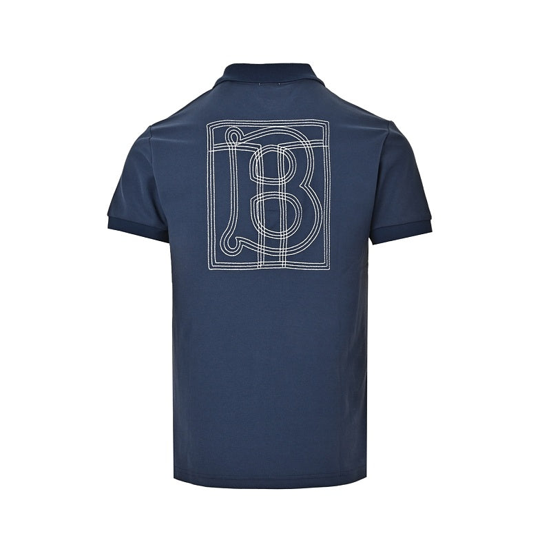 Burberry Casual Polo Shirt#17 - Navy Front