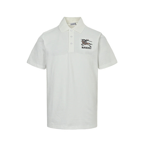 Burberry Casual Polo Shirt#22 - White Front