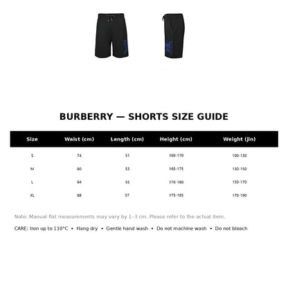 Burberry Casual Shorts#06 - English Size Chart