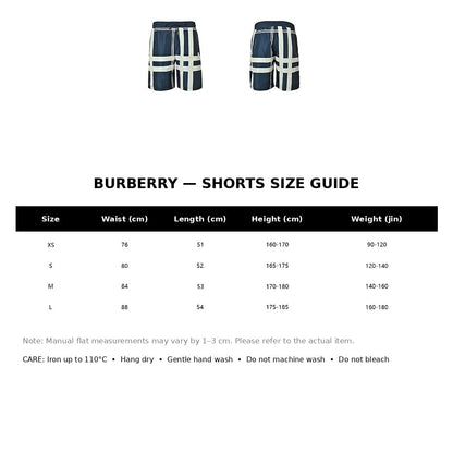 Burberry Casual Shorts#09 - English Size Chart
