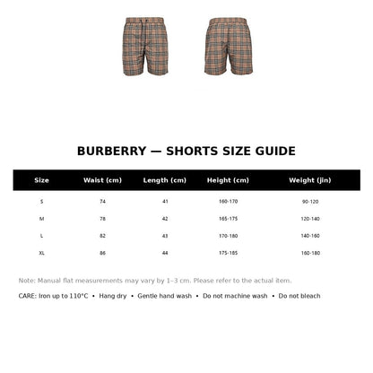 Burberry Casual Shorts#12 - English Size Chart