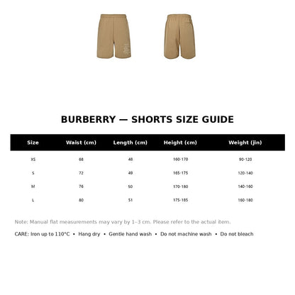 Burberry Casual Shorts#16 - English Size Chart