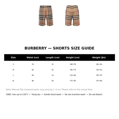 Burberry Casual Shorts#29 - English Size Chart