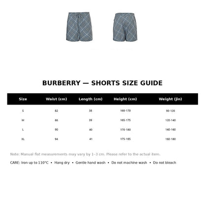 Burberry Casual Shorts#36 - English Size Chart