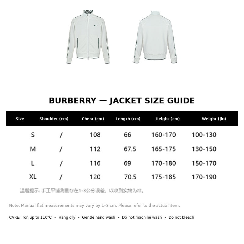 Burberry Casual Jacket#19 - English Size Chart