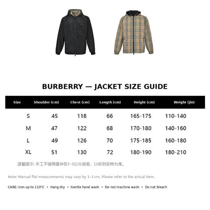Burberry Casual Jacket#23 - English Size Chart
