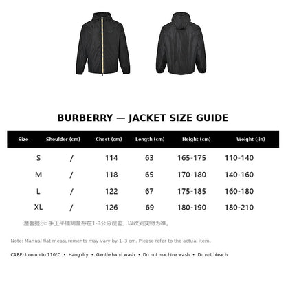 Burberry Casual Jacket#25 - English Size Chart