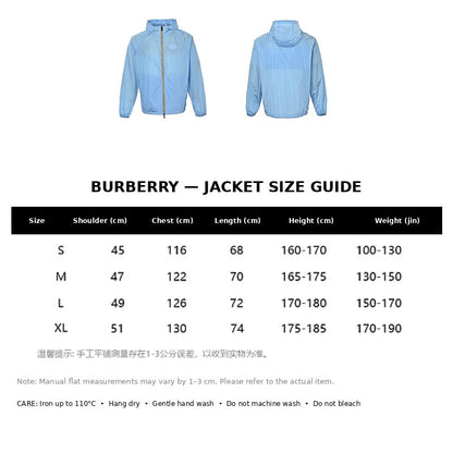 Burberry Casual Jacket#27 - English Size Chart