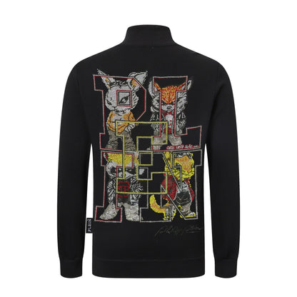 PP Stand collar sweatshirt jacket #7
