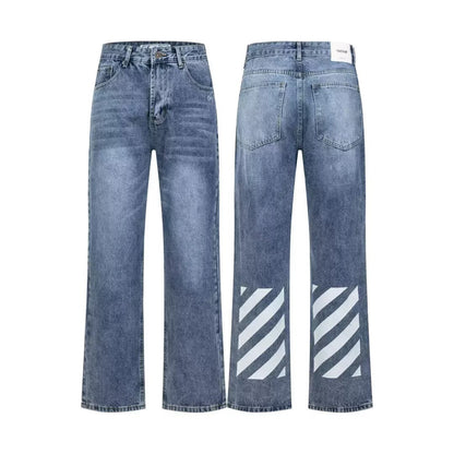 OFF-Whlte Arrow pattern casual jeans