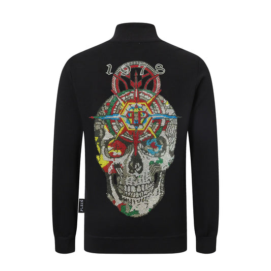 PP Stand collar sweatshirt jacket #8