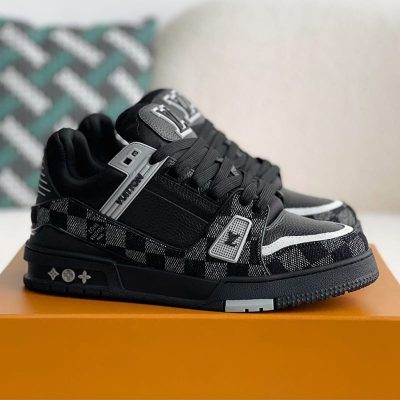 Louis Vuitton LV Trainer Damier Denim Black