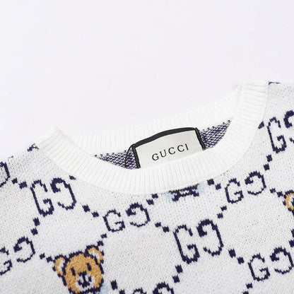 Gucci 8309 Monogram Bear Crewneck Sweater - Image 3