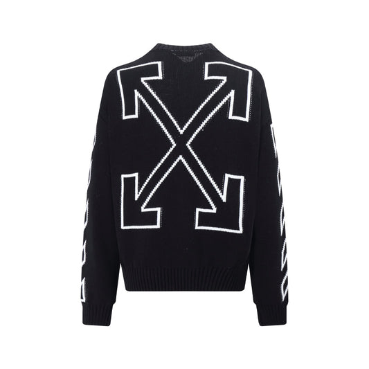 OFF-Whlte Intarsia Knit Sweater#11