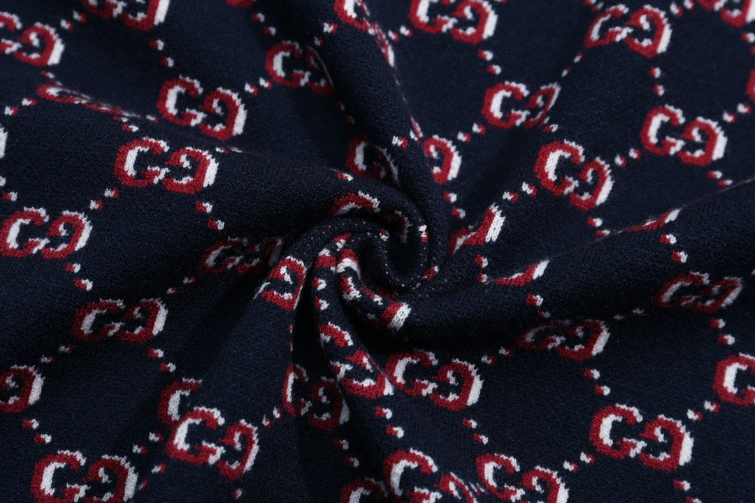 Gucci Monogram Double-G Jacquard Crewneck Sweater 39lVig - Image 5