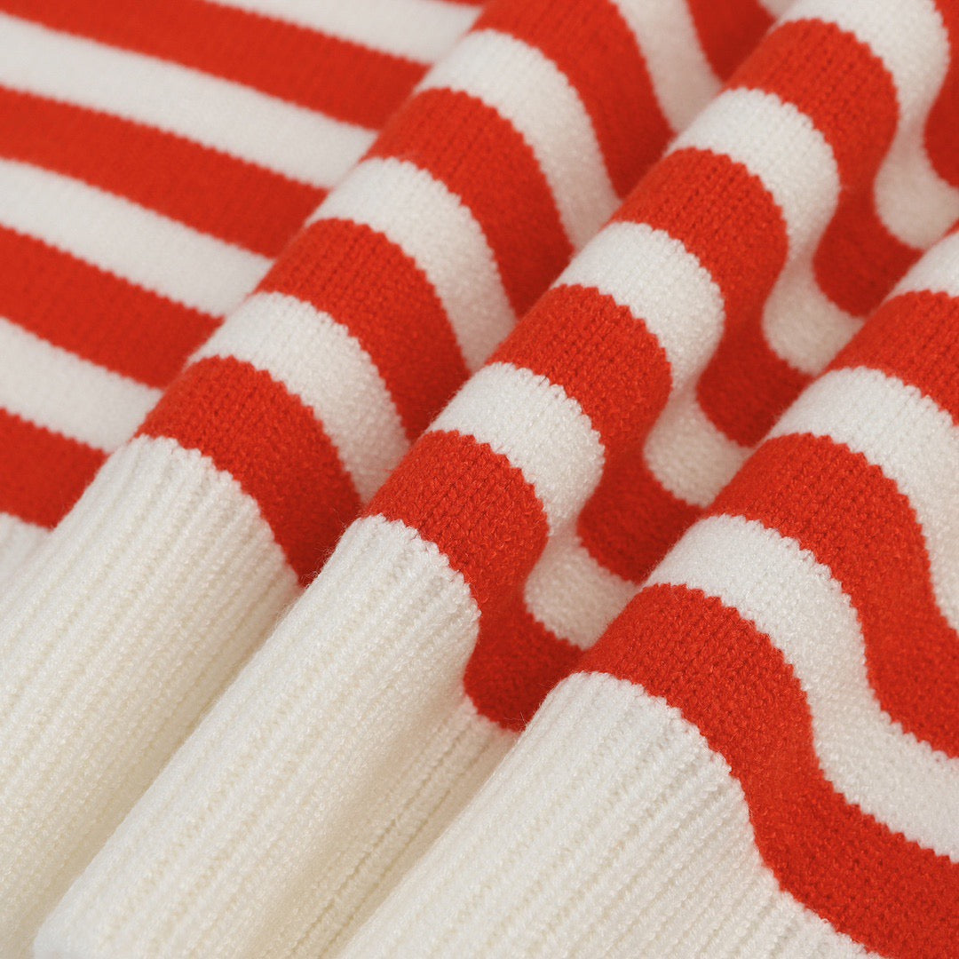 Gucci Jacquard Embroidered Striped Crewneck Sweater - Image 6
