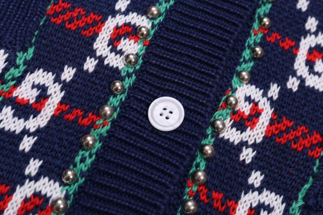 Gucci Double-G Jacquard Cardigan - Image 6