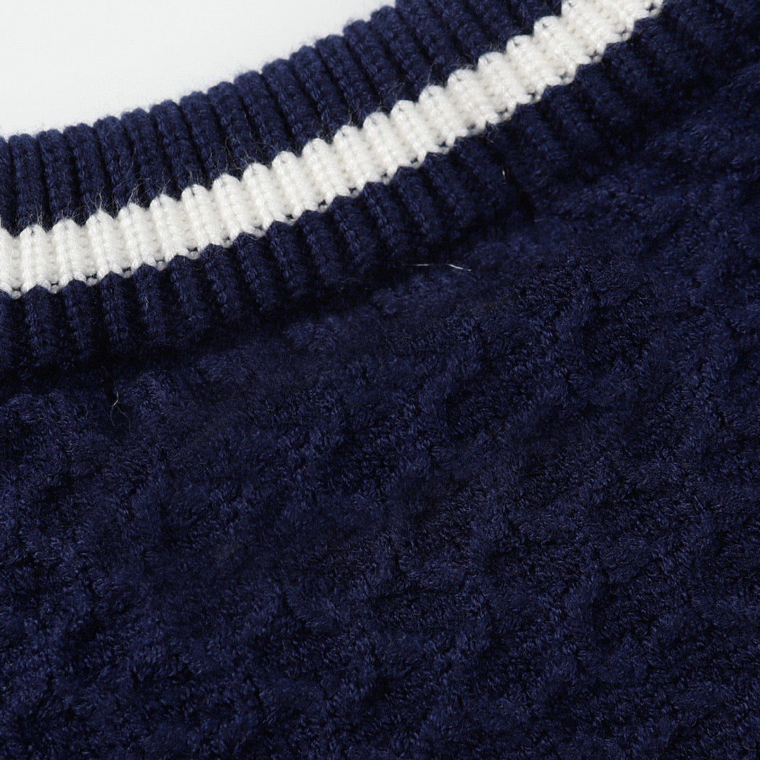 Gucci Open-Knit Striped Crewneck Sweater - Image 4