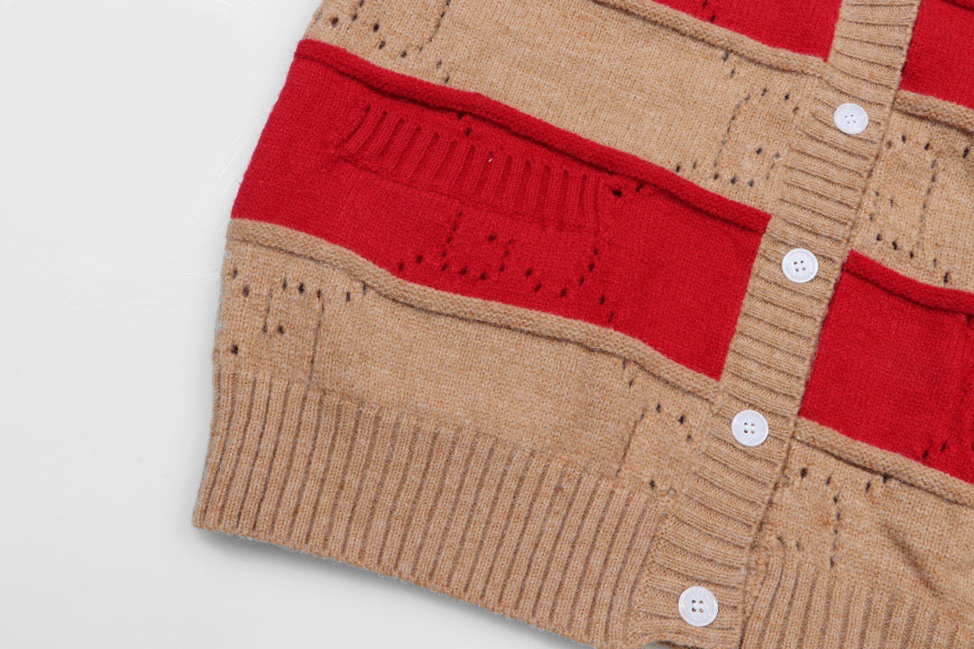 Gucci Open-Knit Striped Cardigan - Image 5