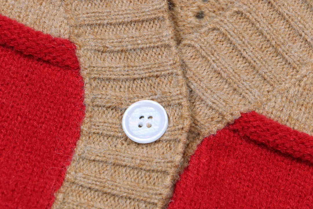 Gucci Open-Knit Striped Cardigan - Image 4