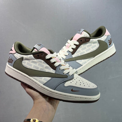 Air Jordan 1 Low Travis Scott Style Sneakers #23