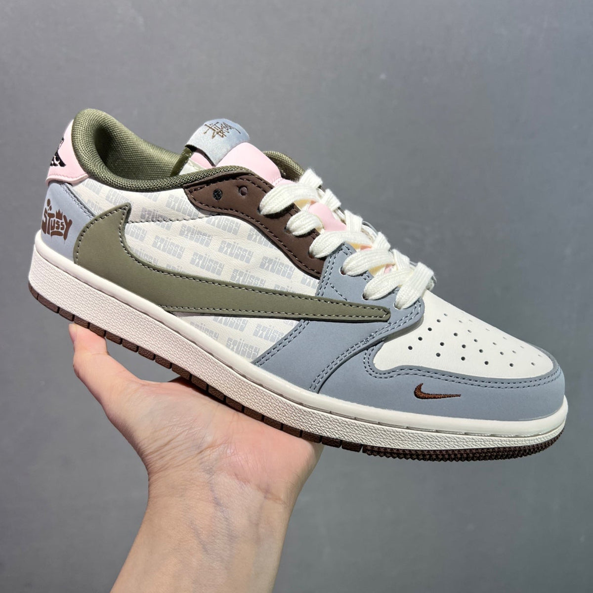 Air Jordan 1 Low Travis Scott Style Sneakers #23
