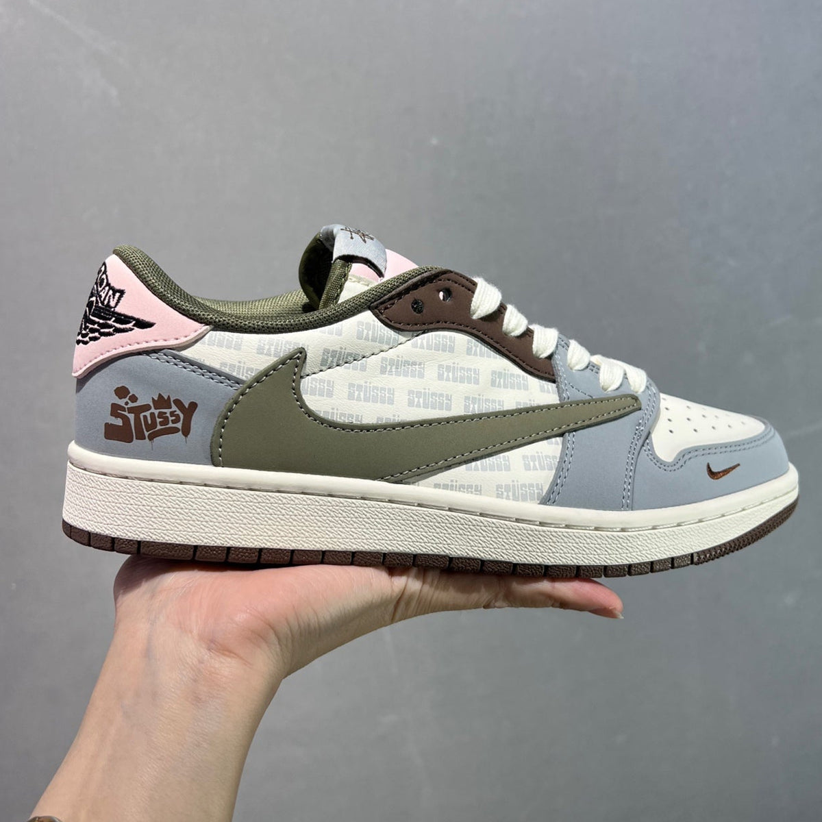 Air Jordan 1 Low Travis Scott Style Sneakers #23