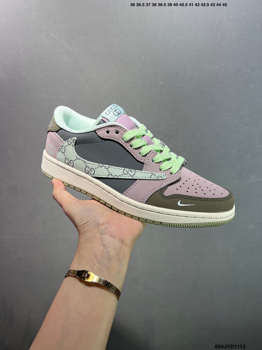 Air Jordan 1 Low Travis Scott Style Sneakers #22