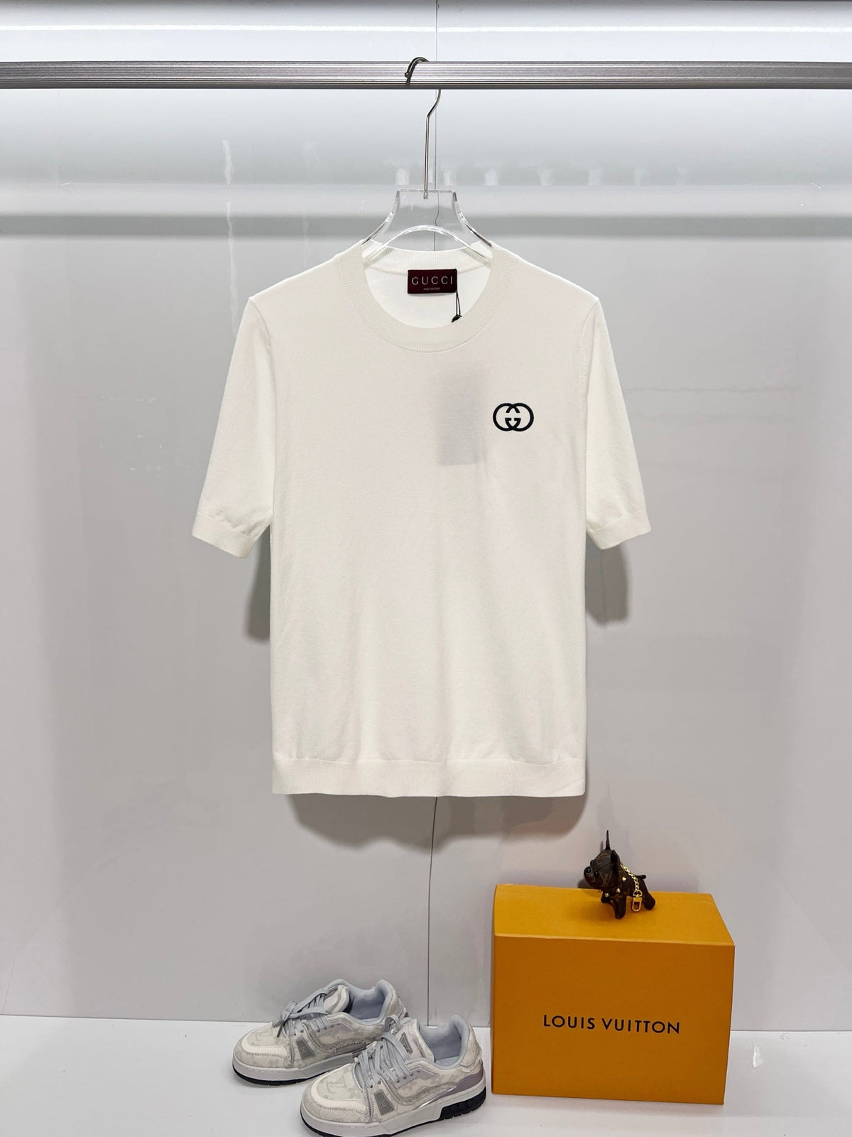 Gucci Double-G Embroidered Crewneck Sweater q9CEMw - Image 13