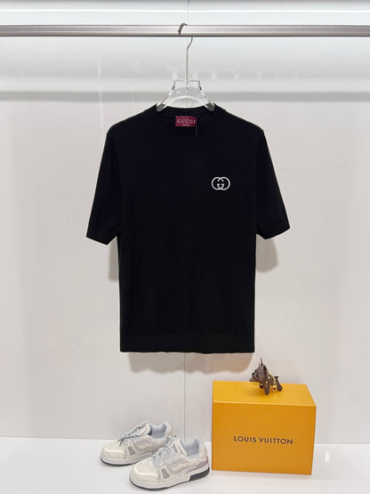 Gucci Double-G Embroidered Crewneck Sweater q9CEMw - Image 1