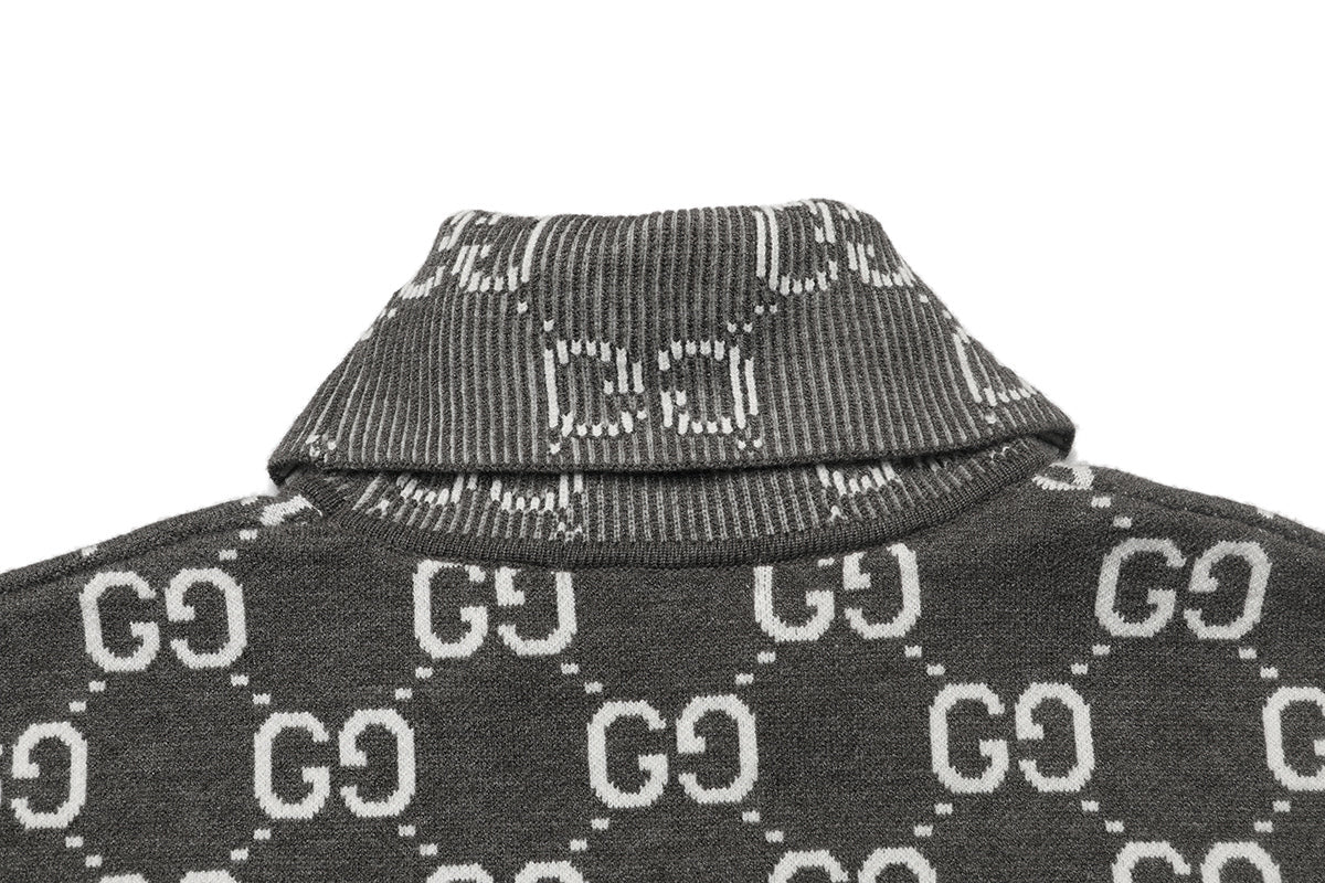 Gucci Monogram Double-G Mock-Neck Sweater - Image 4