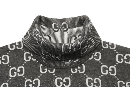 Gucci Monogram Double-G Mock-Neck Sweater - Image 3