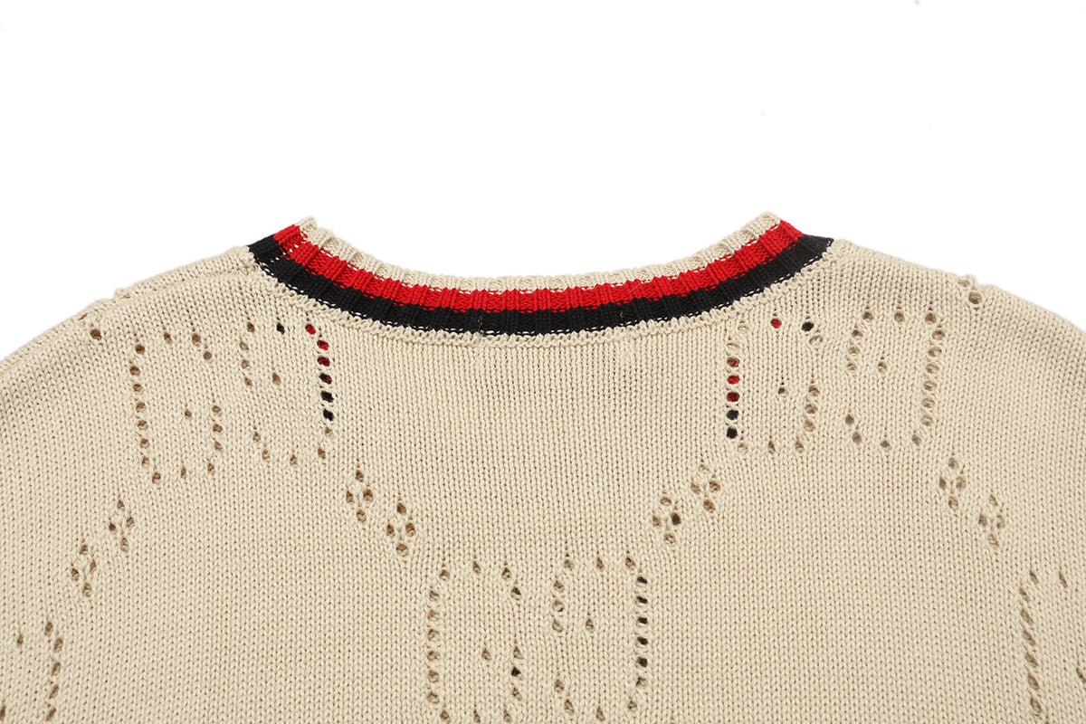 Gucci Open-Knit Crewneck Sweater - Image 4