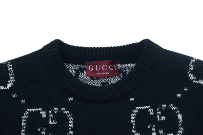 Gucci Monogram Double-G Crewneck Sweater 0N3OMA - Image 3